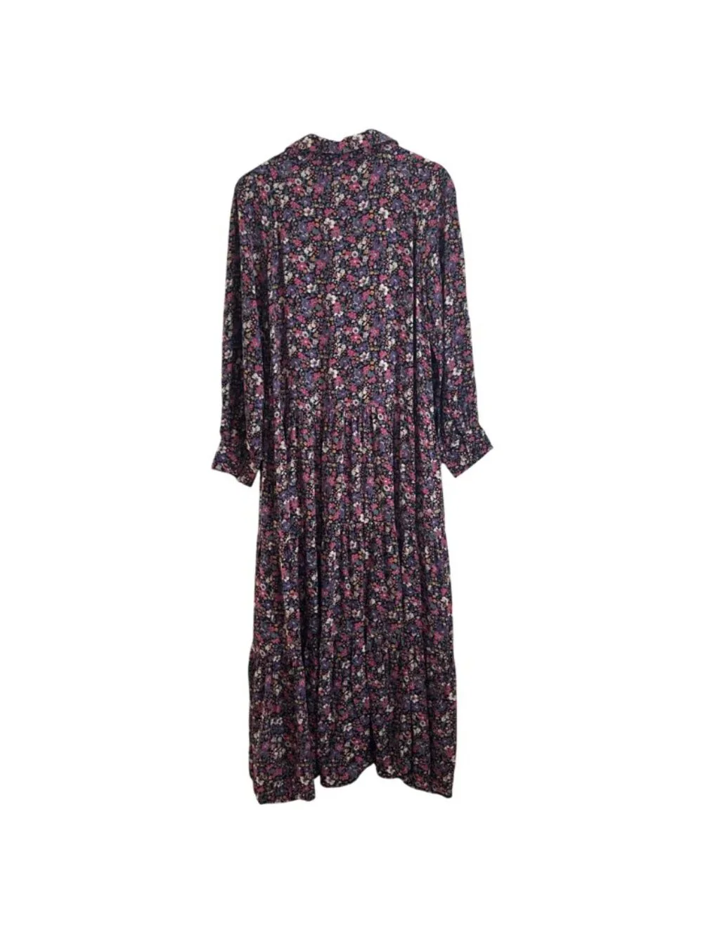 Natural Life Womens Floral Maxi Dress Size L Boho Cottagecore Prairie Whimsical - Picture 2 of 11